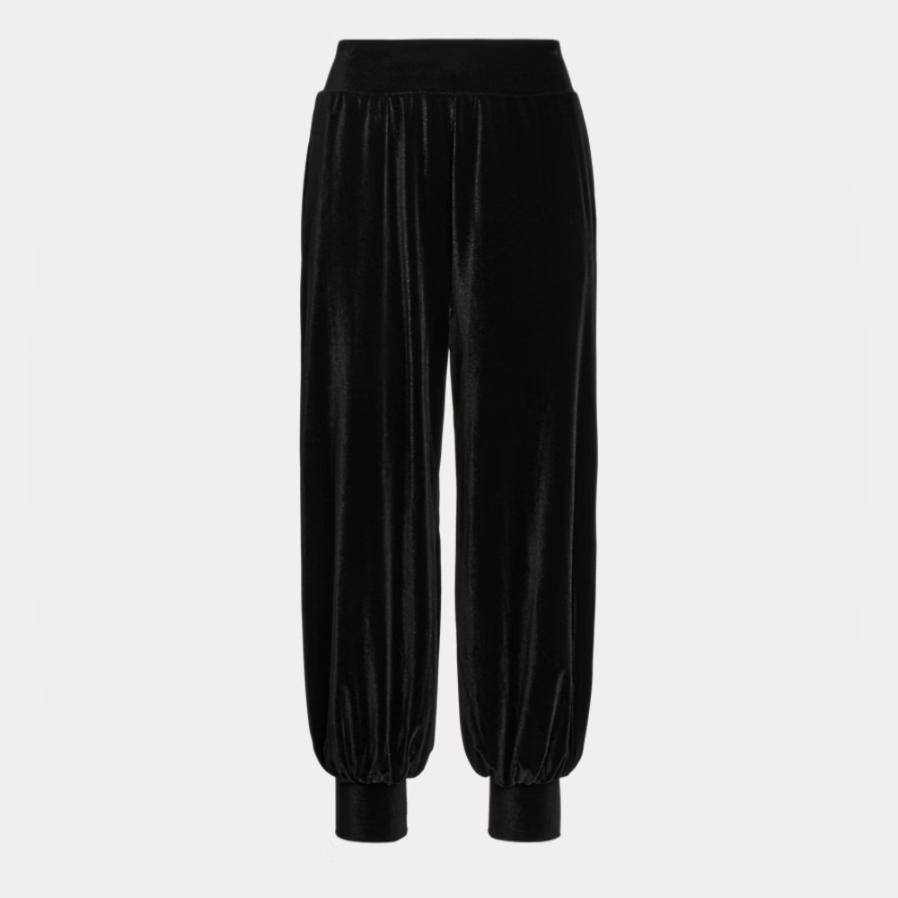 Polo Ralph Lauren NWOT Stretch Velvet Balloon Pants Sz Large